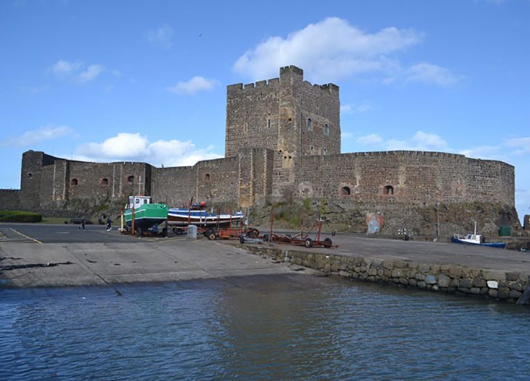 Carrickfergus Castle near Belfast in Northern Ireland UK